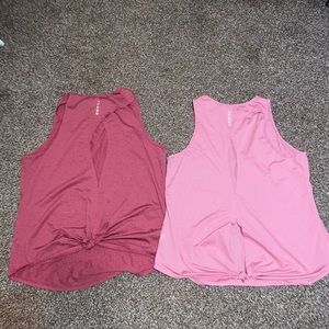 Open back athletic shirts